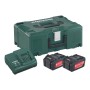 Metabo Basic-Set 2 x 4.0 Ah + MetaLoc