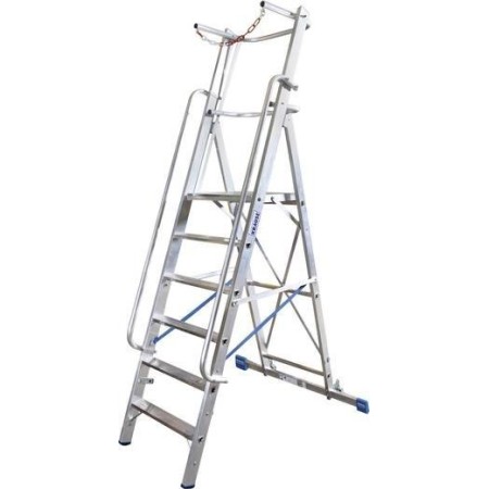 Krause Stabilo® Professional Aluminium Stufen-Stehleiter Arbeitshöhe (Max.): 5.3 M Silber 30.5 Kg