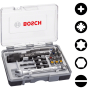 Bosch 20-teilige Sets mit HSS-Spiralbohrern und Schrauberbits, Extra Hard