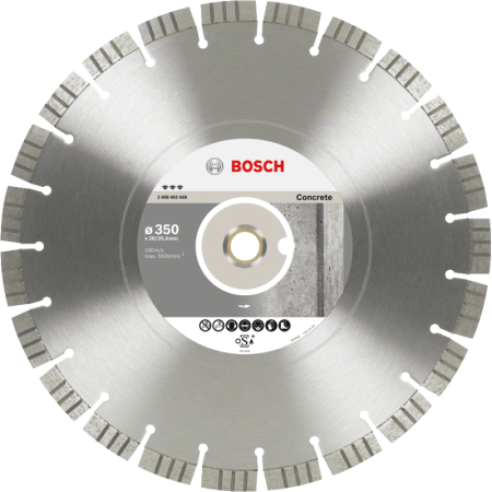 Bosch Diamanttrennscheiben Best for Concrete Segm. 15 mm